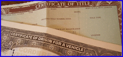 California Vehicle Title